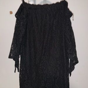 Black Lace off the shoulder top